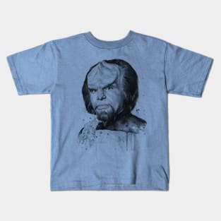 Worf Watercolor Painting Kids T-Shirt